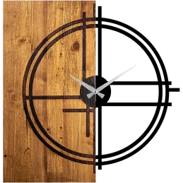 Horloge en bois et métal Clock
