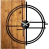 Horloge en bois et métal Clock