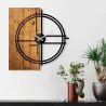 Horloge en bois et métal Clock