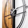 Horloge en bois et métal Clock