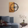 Horloge en bois et métal Clock