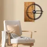 Horloge en bois et métal Clock
