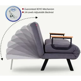 Fauteuil convertible en tissu Sando