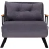 Fauteuil convertible en tissu Sando