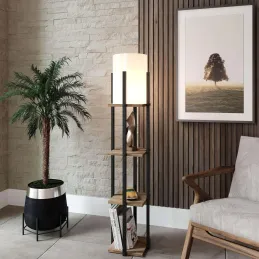 Etagère avec lampe intégrée Nora