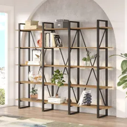 Etagère en aggloméré et métal Book
