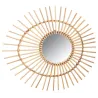Miroir en rotin Oeuf