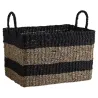 Corbeille de rangement en jonc et corde (Lot de 2)