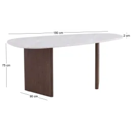 Table de repas ovale 180 x 90 cm Grönvik