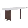 Table de repas ovale 180 x 90 cm Grönvik