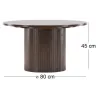 Table basse en MDF Bianca