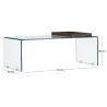 Table basse en verre Telemark
