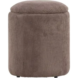 Pouf coffre en polyester Limpen