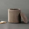 Pouf coffre en polyester Limpen