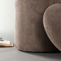 Pouf coffre en polyester Limpen