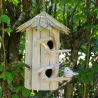 Nichoir hôtel en bois d'albésia à suspendre