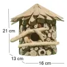 Nichoir demi-rond en bois d'albésia à accorcher