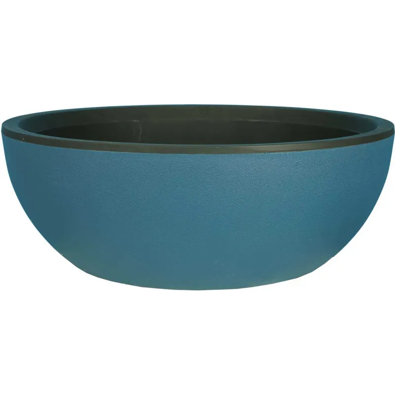 Pot en plastique rond effet granit 40 cm