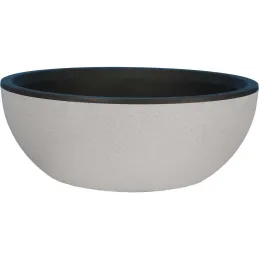Pot en plastique rond effet granit 40 cm