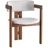 Chaise en bois et velours Velvet