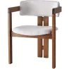 Chaise en bois et velours Velvet