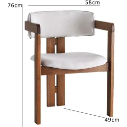 Chaise en bois et velours Velvet