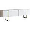 Meuble TV en aggloméré et métal Luxe