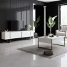 Meuble TV en aggloméré et métal Luxe