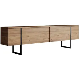 Meuble TV en aggloméré et métal Luxe