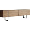 Meuble TV en aggloméré et métal Luxe