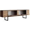 Meuble TV en aggloméré et métal Luxe