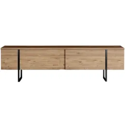 Meuble TV en aggloméré et métal Luxe
