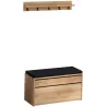 Ensemble banc meuble à chaussures avec étagère Boby