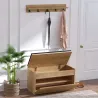 Ensemble banc meuble à chaussures avec étagère Boby