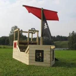 Cabane bateau pirate Galleon en bois