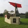 Cabane bateau pirate Galleon en bois