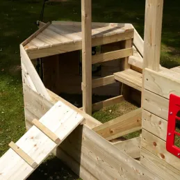 Cabane bateau pirate Galleon en bois