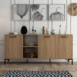 Buffet en aggloméré 4 portes Aurora