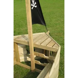 Cabane bateau pirate Galleon en bois