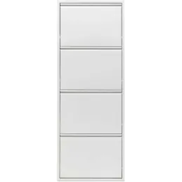 Meuble à chaussures en métal blanc Cabinet