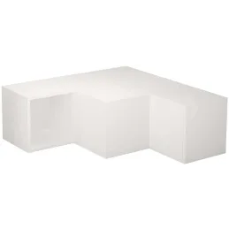 Meuble TV en aggloméré blanc Compact