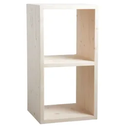 Etagère modulable 2 cases en épicéa