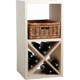 Etagère modulable 2 cases en épicéa