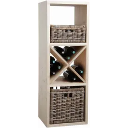 Etagère modulable 3 cases en épicéa