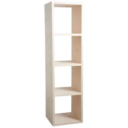 Etagère modulable 4 cases en épicéa