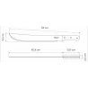 Machette en acier carbone et plastique