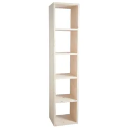 Etagère modulable 5 cases en épicéa