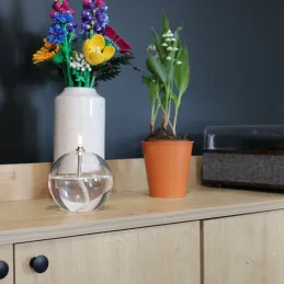 Lampe à huile en verre Sphere
