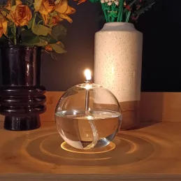 Lampe à huile en verre Sphere