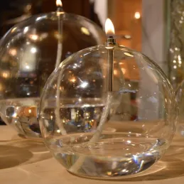 Lampe à huile en verre Sphere